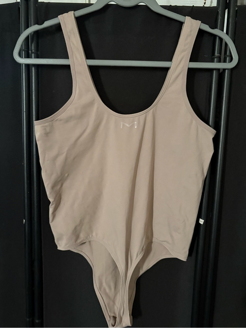 Maidenform Neutral Beige Bodysuit Thong Back 2xl - Picture 2 of 2